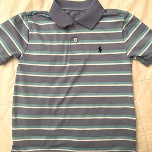 Polo Ralph Lauren performance polo Striped Blue Polo Shirt for Boys